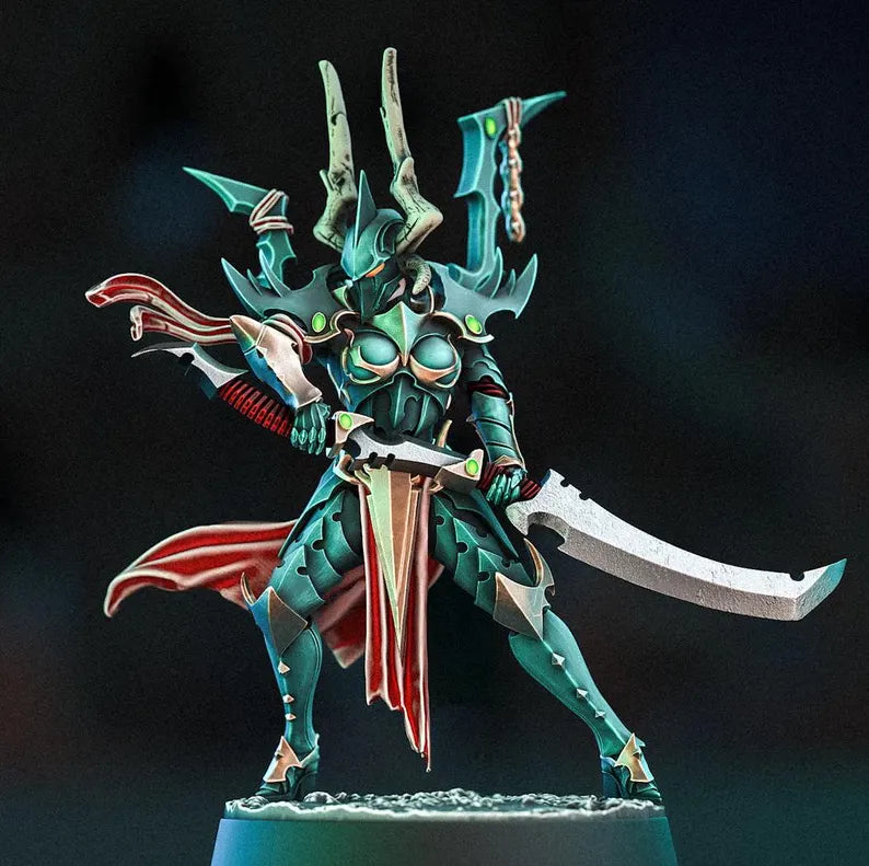 Void Elves Executrix 5-Man Squad - 4 Troops & 1 Leader - Sci-Fi Miniatures
