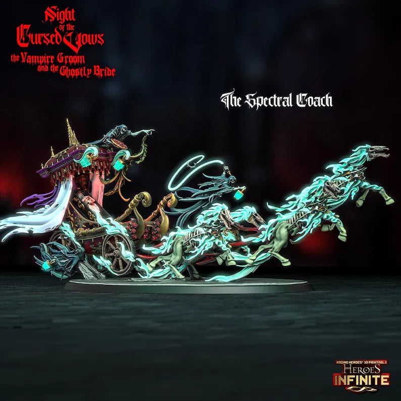 Spectral Coach - Night of the Cursed Vows | Compatible with Tabletop Wargames