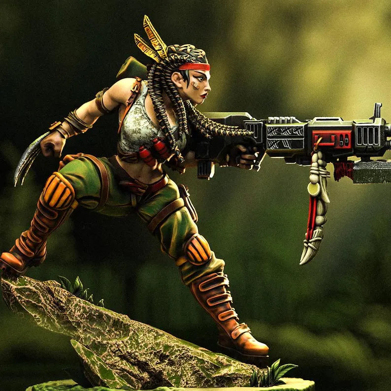 Kira Shadow of Terralon, Jungle Huntress (w/out Companion) - Imperial Commando | Compatible with Tabletop Wargames