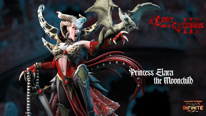 Princess Elara, the Moonchild - a Dance with the Vampires | Compatible with Tabletop Wargames