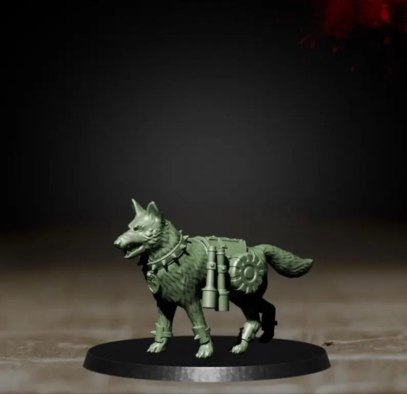 Lewis Dog - Trench Warband Miniatures | Compatible with Tabletop Wargames