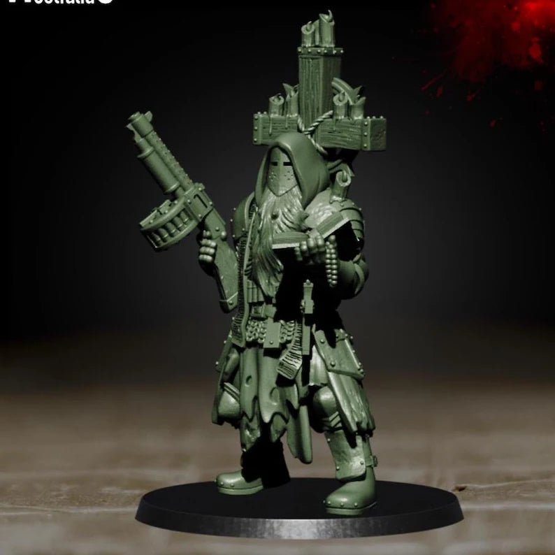 Trench Cleric - Trench Warband Miniatures | Compatible with Tabletop Wargames