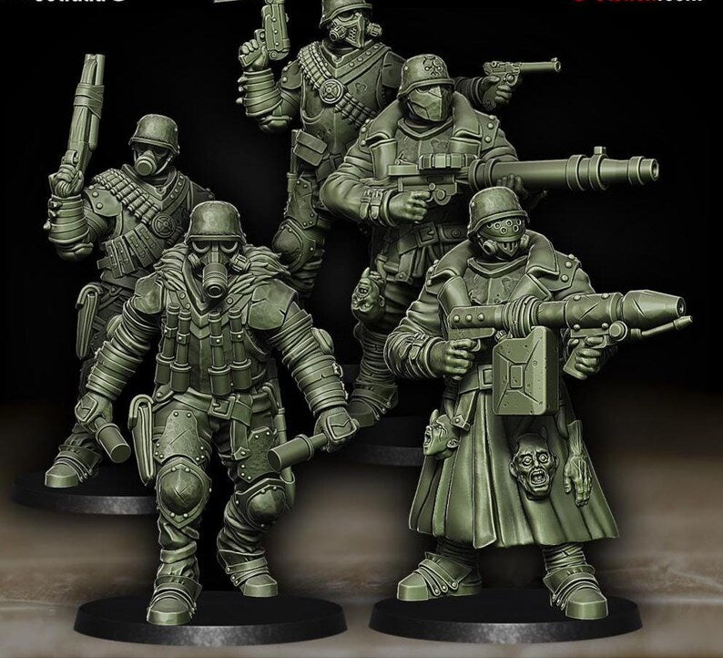 Cadaver Corps Infantry - Trench Warband Miniatures | Compatible with Tabletop Wargames