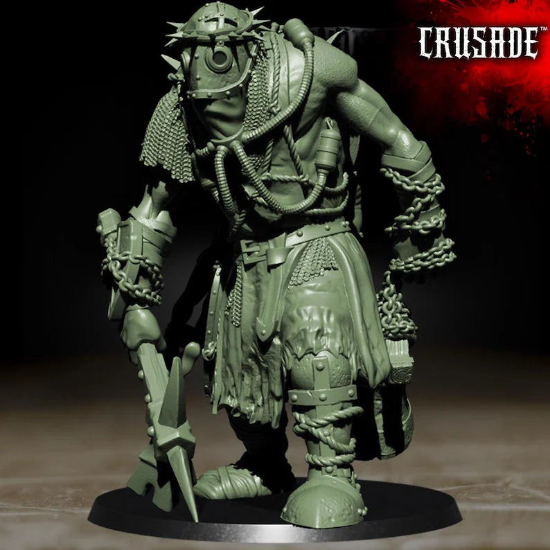 Crimson Communicant, Mutant Priest - Trench Warband Miniatures | Compatible with Tabletop Wargames