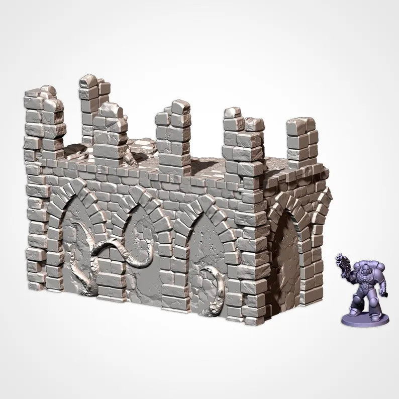 ABANDONED RUINS GW – Complete Terrain Set for Skirmish Wargames | For D&D Campaigns & Tabletop Games