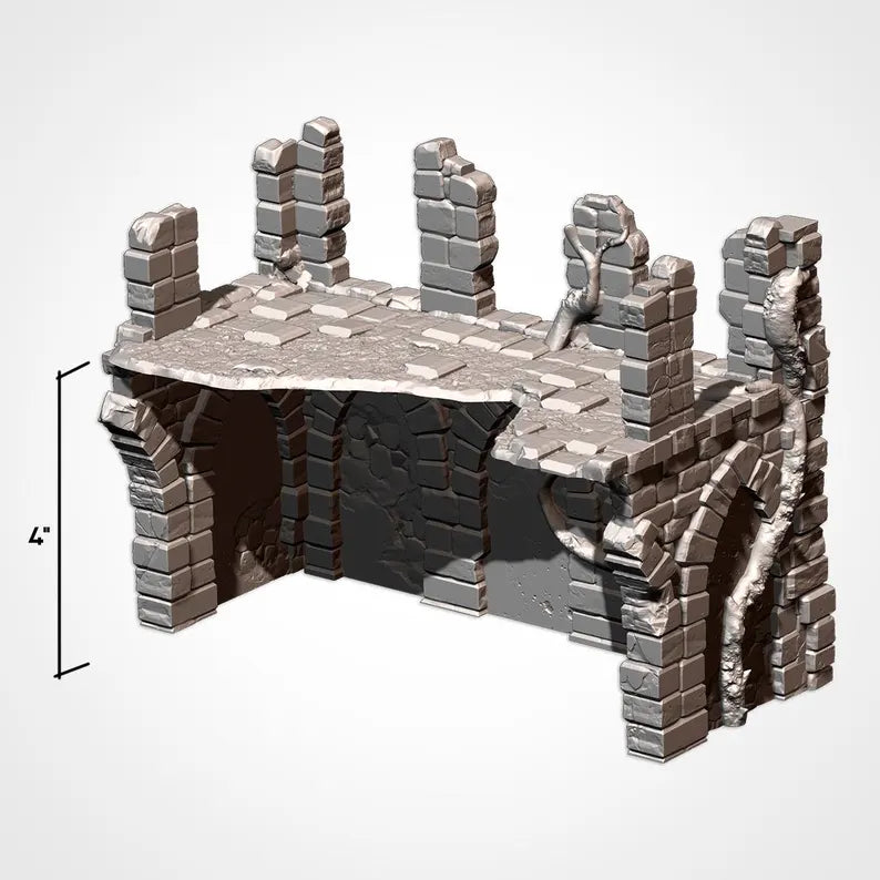 ABANDONED RUINS GW – Complete Terrain Set for Skirmish Wargames | For D&D Campaigns & Tabletop Games