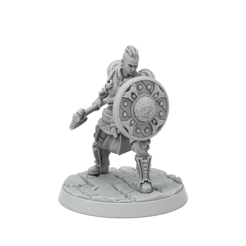 Female Redguard Warrior, Sword & Shield Heroine - Elder Scrolls: Call to Arms | Compatible with Tabletop Wargames