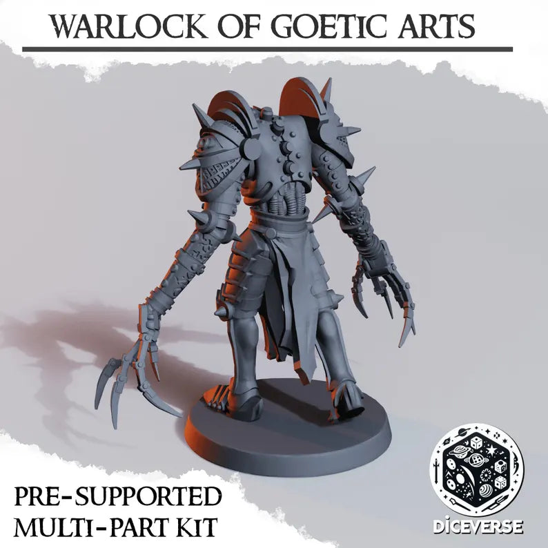 Warlock of Goetic Arts - Trench Warband Miniatures | Compatible with Tabletop Wargames