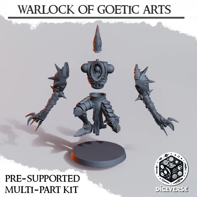 Warlock of Goetic Arts - Trench Warband Miniatures | Compatible with Tabletop Wargames