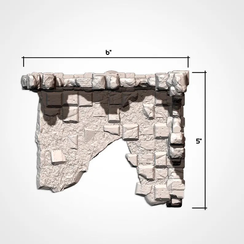 ABANDONED RUINS GW – Complete Terrain Set for Skirmish Wargames | For D&D Campaigns & Tabletop Games