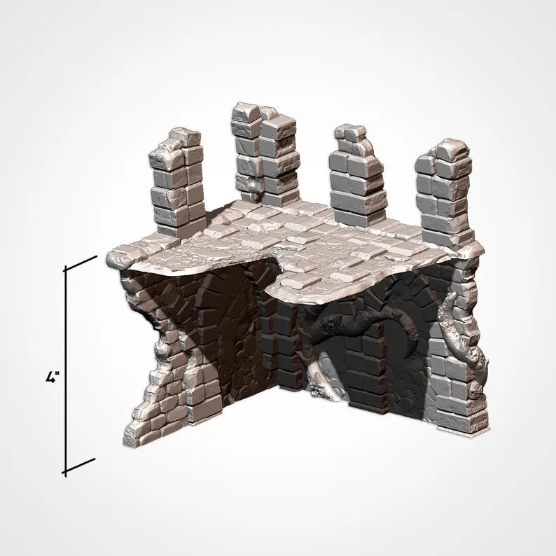 ABANDONED RUINS GW – Complete Terrain Set for Skirmish Wargames | For D&D Campaigns & Tabletop Games