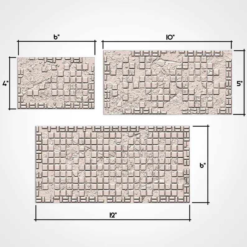 ABANDONED RUINS GW – Complete Terrain Set for Skirmish Wargames | For D&D Campaigns & Tabletop Games