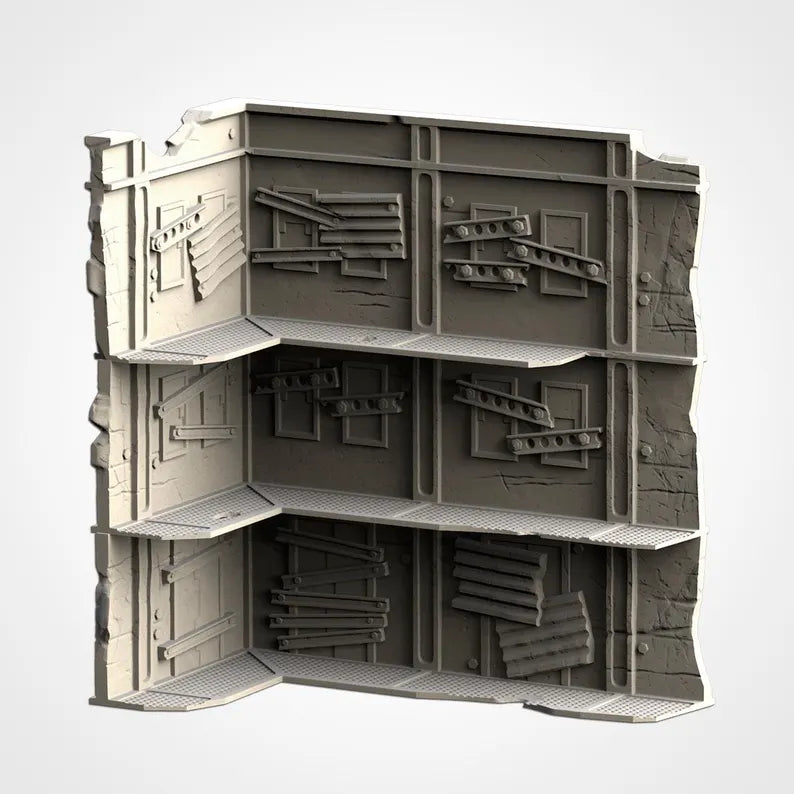 Post-Apocalyptic Ruins WTC Set - Official WTC Approved Terrain | For D&D Campaigns & Tabletop Games