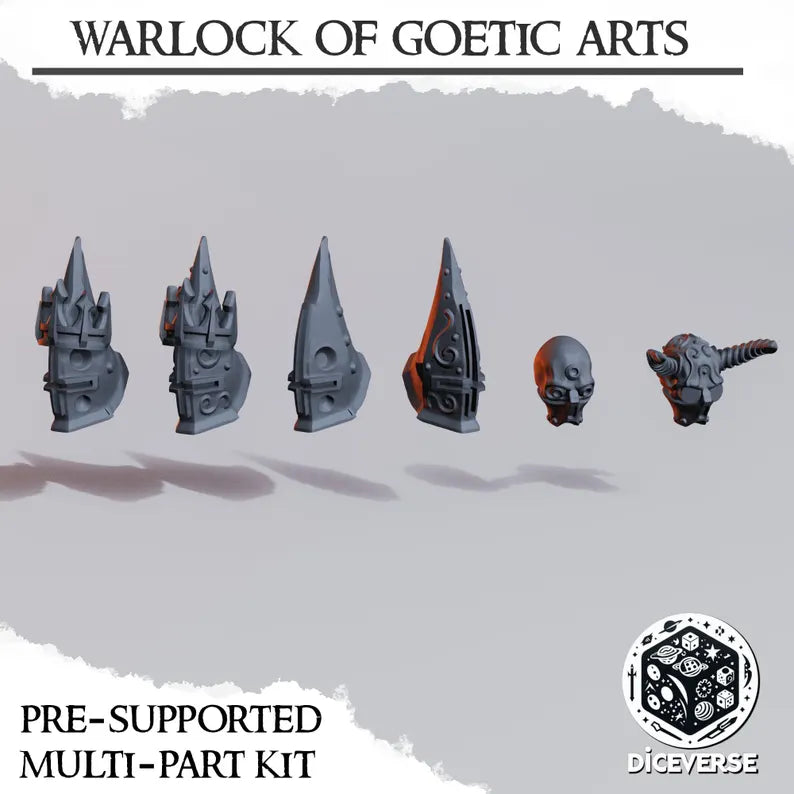 Warlock of Goetic Arts - Trench Warband Miniatures | Compatible with Tabletop Wargames