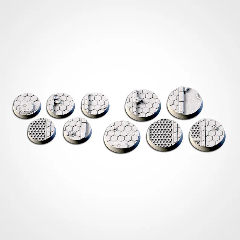 City Sci-Fi Thematic Bases 10 Pack For Miniatures