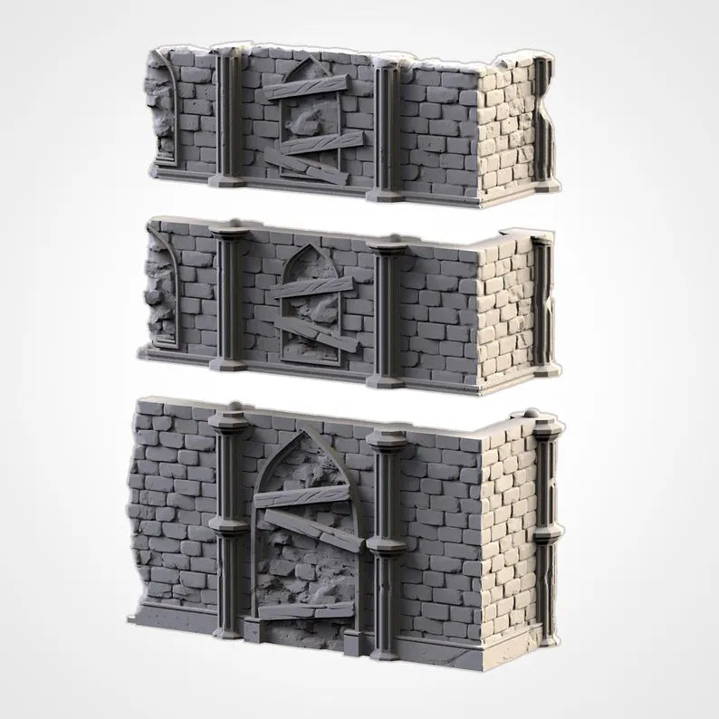 Temple Ruins WTC Set - Official WTC Approved Terrain | For D&D Campaigns & Tabletop Games