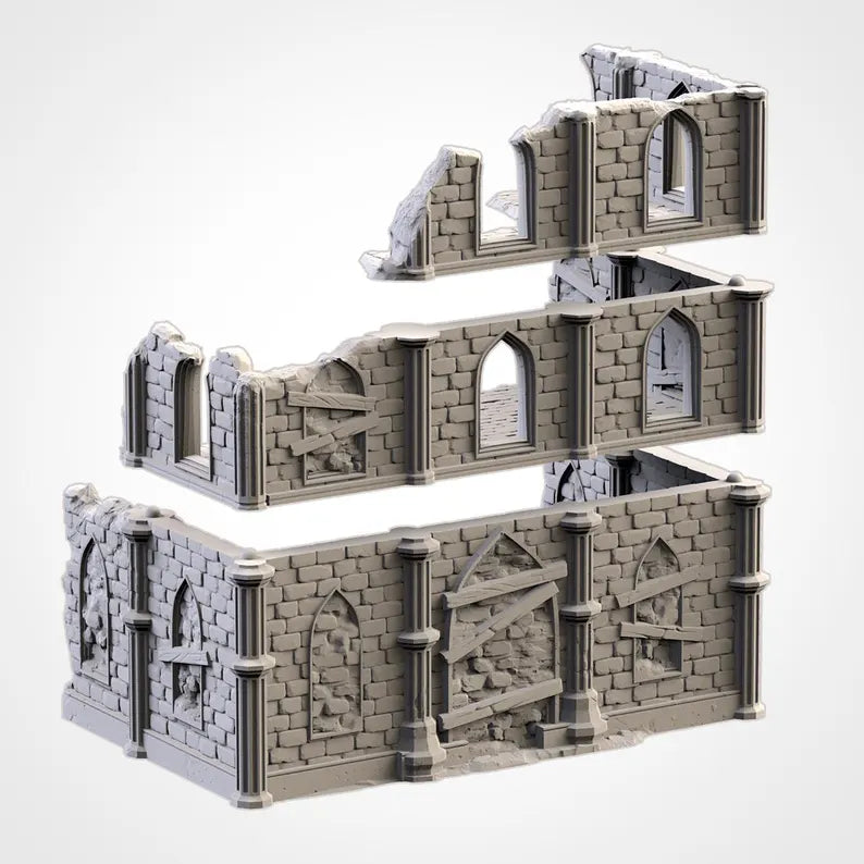 Temple Ruins WTC Set - Official WTC Approved Terrain | For D&D Campaigns & Tabletop Games