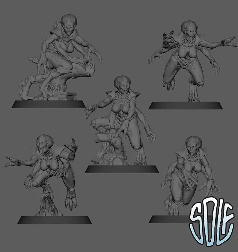 Xeno Stalkers - Alien Vanguard Swarm | Compatible with W40K/WG/SF
