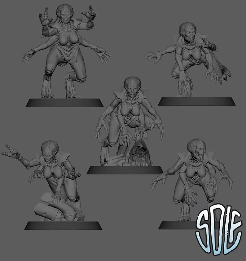 Xeno Stalkers - Alien Vanguard Swarm | Compatible with W40K/WG/SF