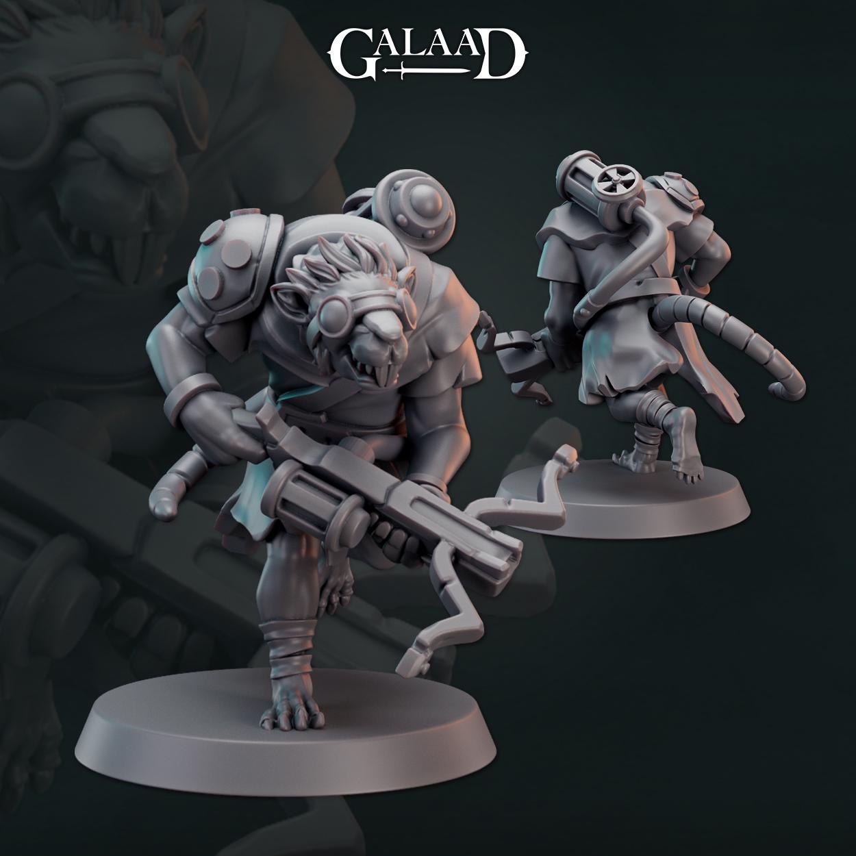 Ratfolk Bundle: 3D Resin Printed DnD (D&D) Pathfinder Miniatures