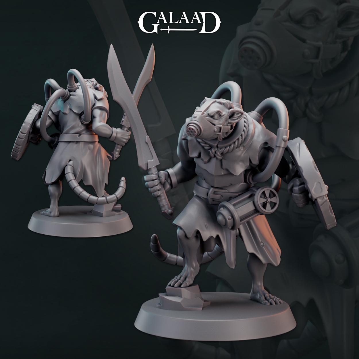 Ratfolk Bundle: 3D Resin Printed DnD (D&D) Pathfinder Miniatures