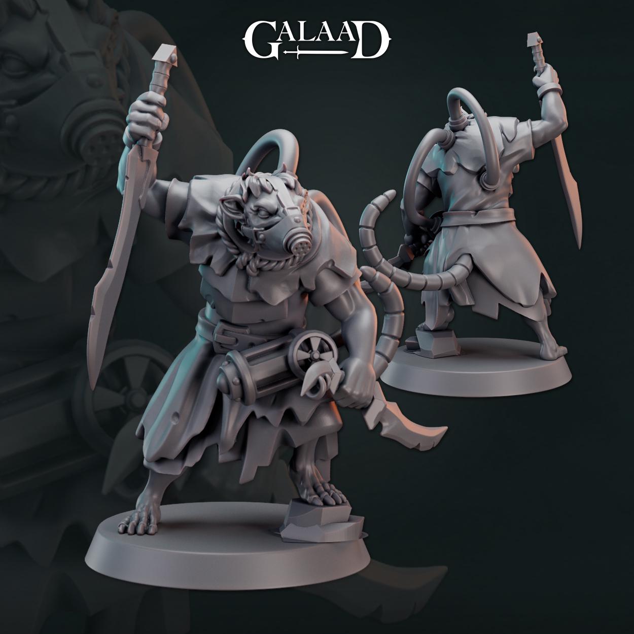 Ratfolk Bundle: 3D Resin Printed DnD (D&D) Pathfinder Miniatures