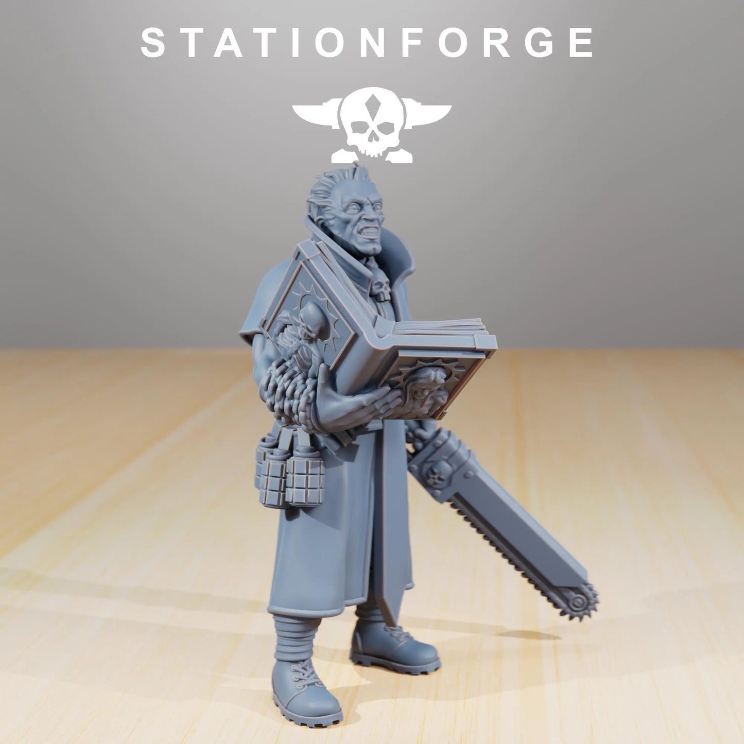 Grim Guard Priest – The Zealous War Chaplain | Compatible with W40K/WG/SF