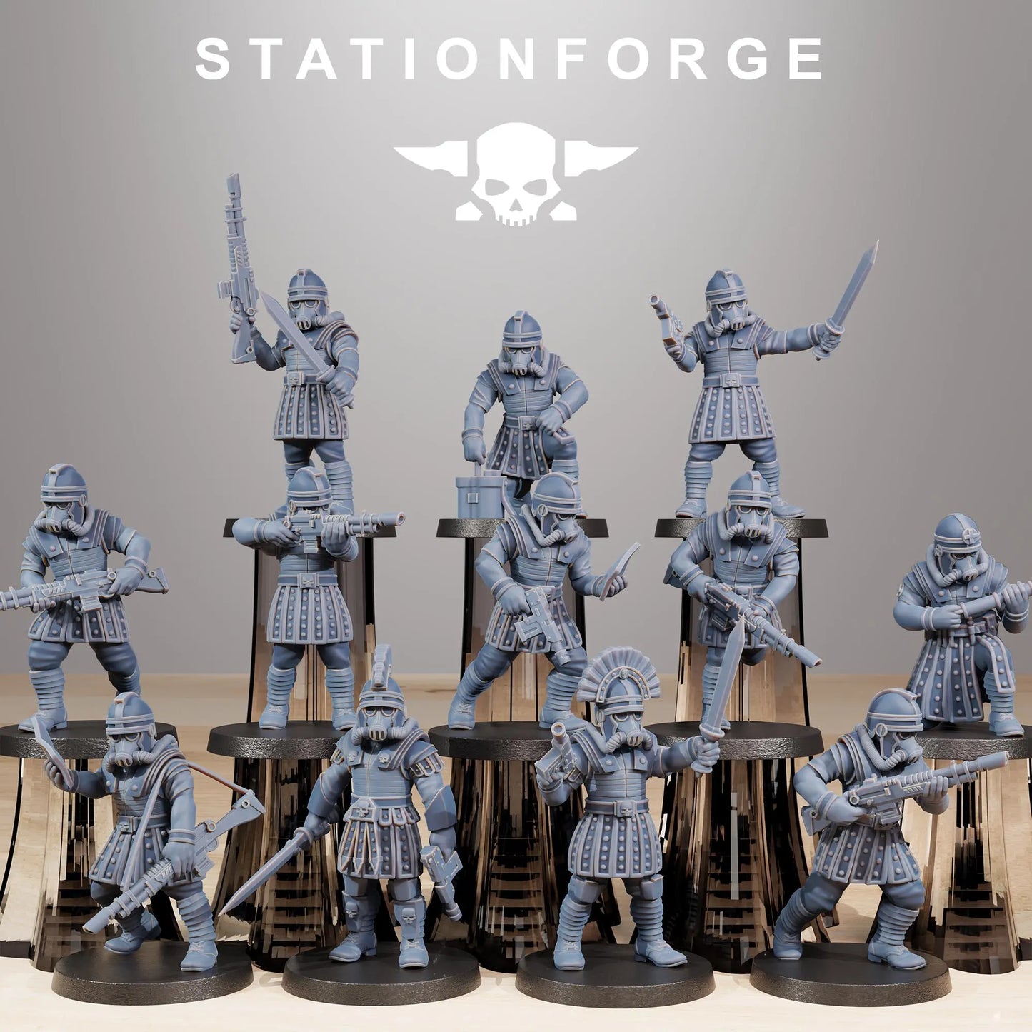 Grim Guard Vexillatio – The Iron Phalanx | Compatible with W40K/WG/SF