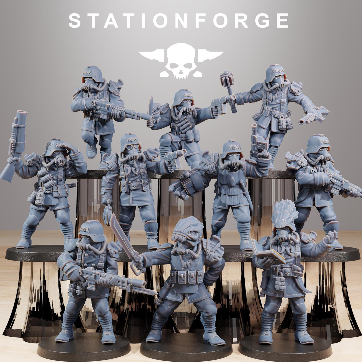 Grim Guard Xenarid Hunters – Elite Alien Slayers | Compatible with W40K/WG/SF