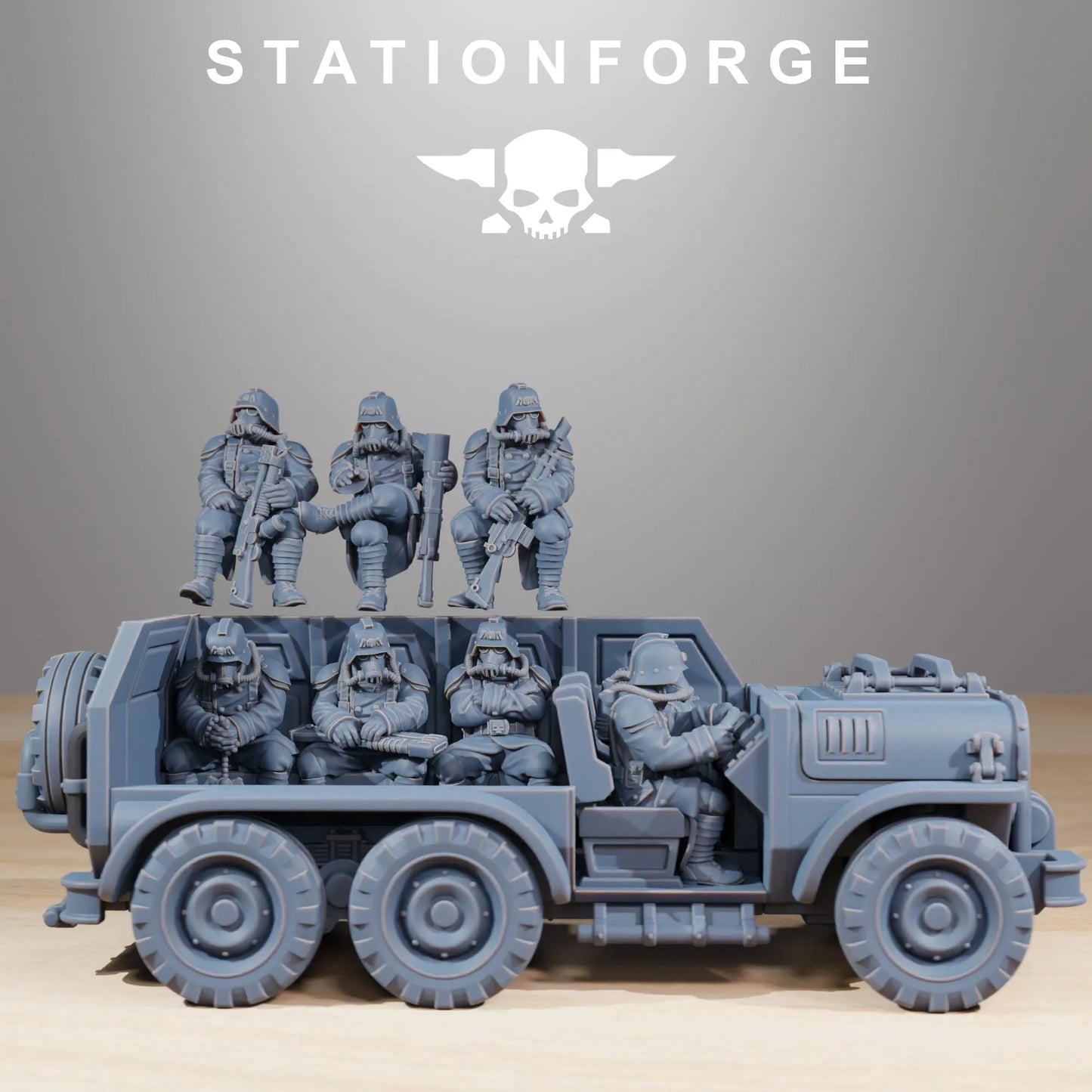 Grim Guard Armored Vehicle - Ultimate Battlefield Transport | Compatible with W40K/WG/SF