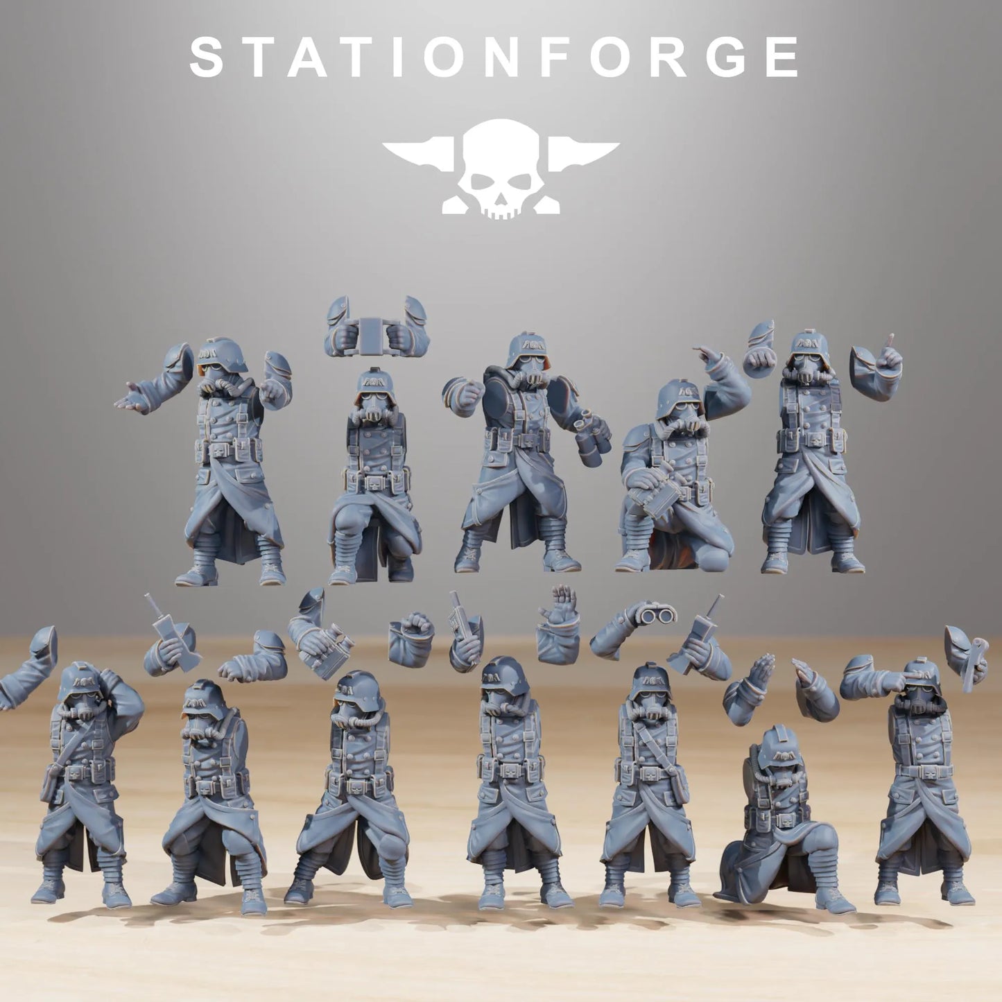 Grim Guard Battle Weapons - Heavy Firepower for the Frontlines | Compatible with W40K/WG/SF