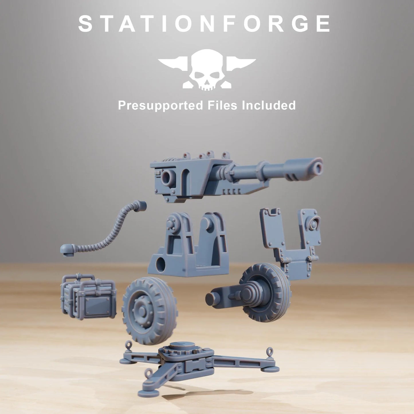 Grim Guard Battle Weapons - Heavy Firepower for the Frontlines | Compatible with W40K/WG/SF