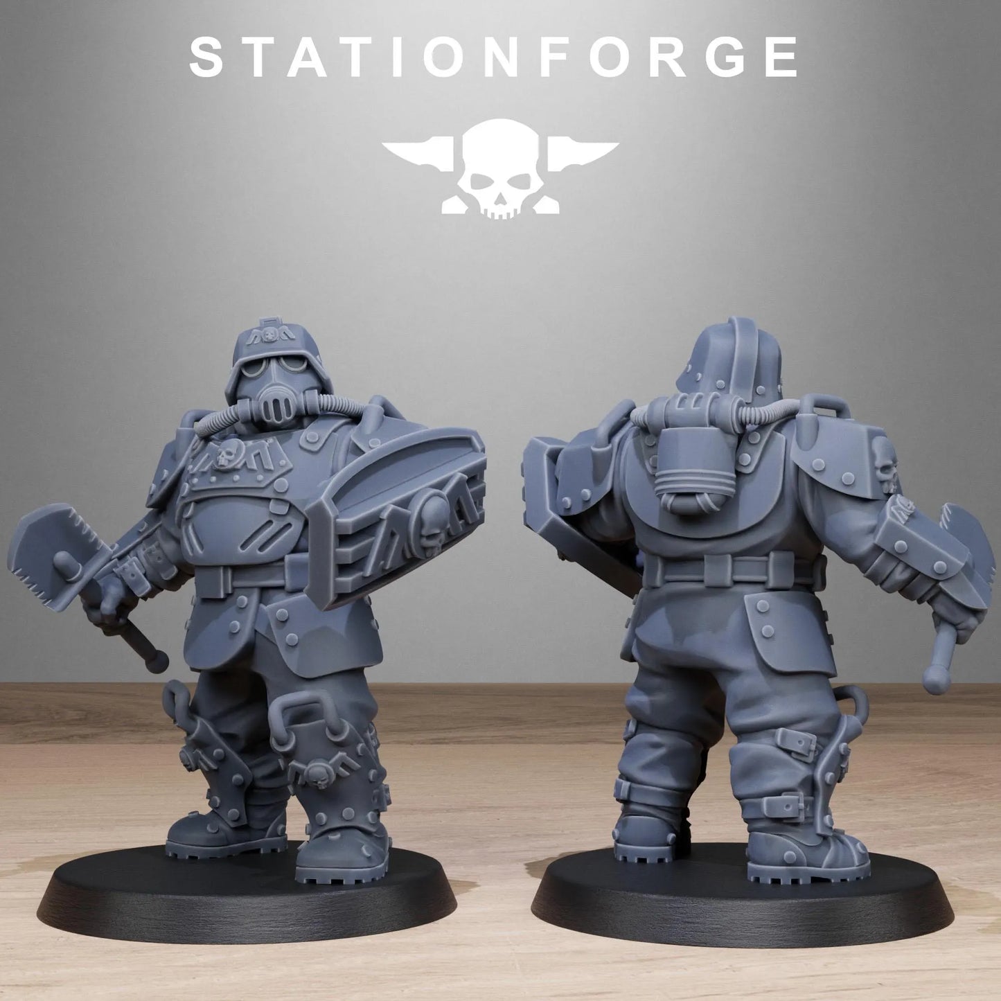 Grim Guard Armored Mutants – Brute Force Reinforcements | Compatible with W40K/WG/SF