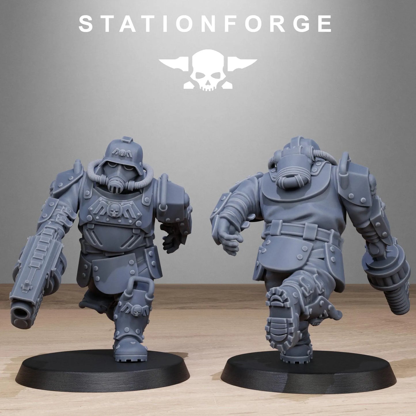 Grim Guard Armored Mutants – Brute Force Reinforcements | Compatible with W40K/WG/SF