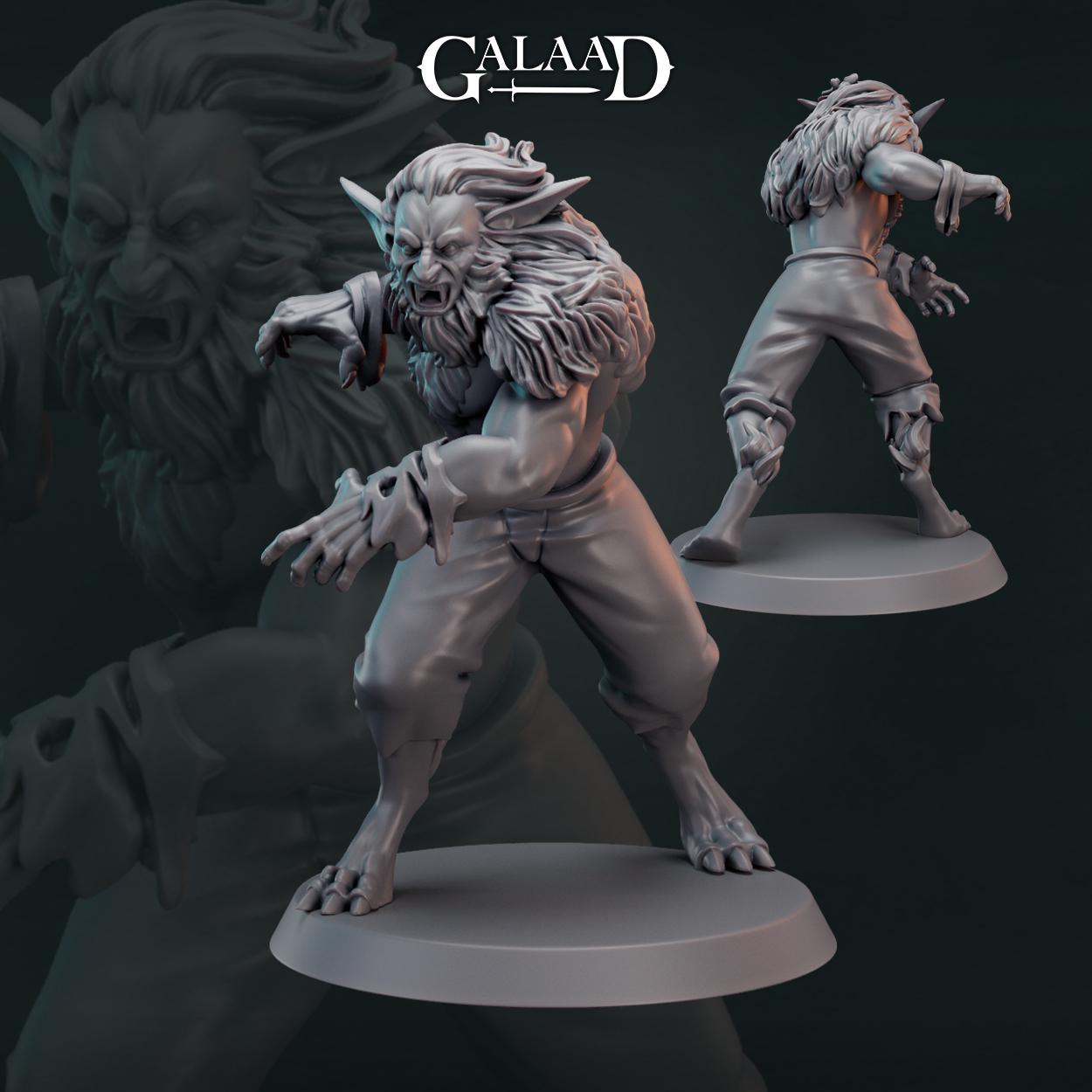 Norse Fighter Bundle: 3D Resin Printed DnD (D&D) Pathfinder Miniatures