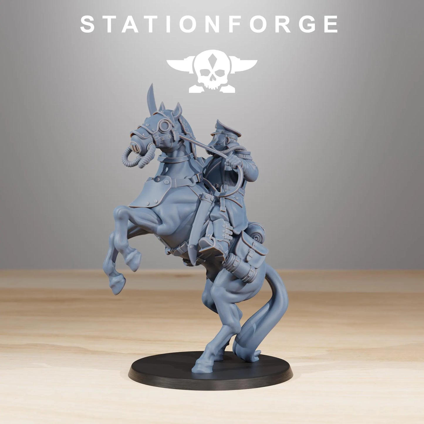 Grim Guard Cavalry Captain | Compatible with W40K/WG/SF