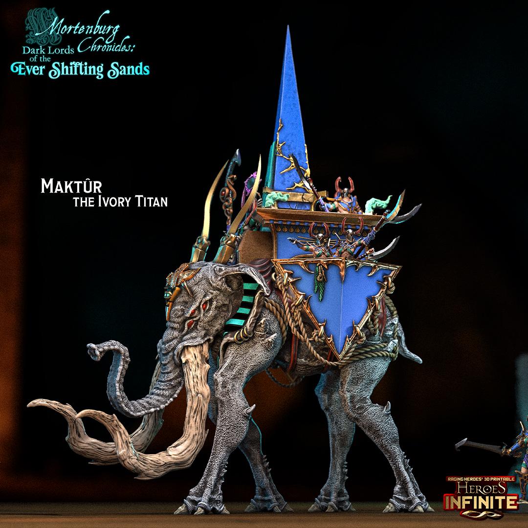 Maktûr, The Ivory Titan - Ever Shifting Sands | Compatible with Tabletop Wargames
