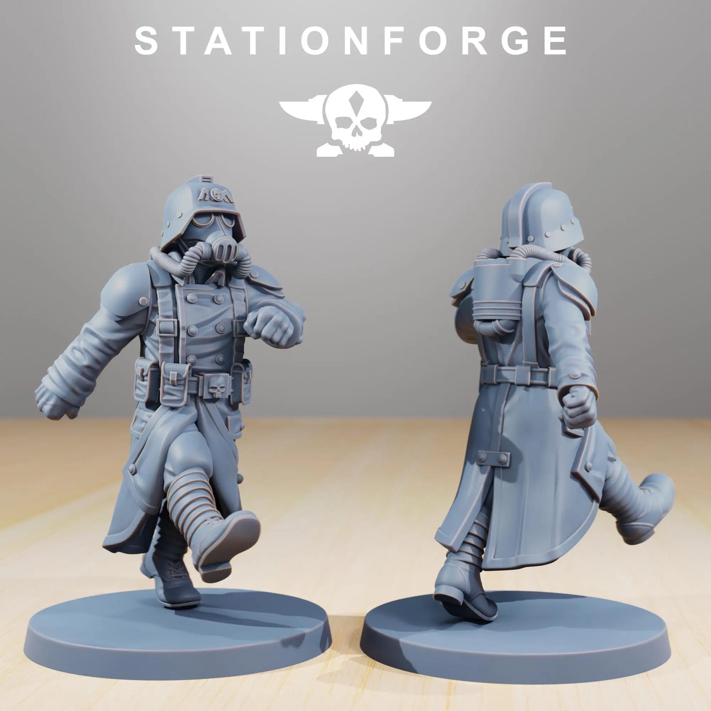 Grim Guard Marching Soldiers – Precision in Formation | Compatible with W40K/WG/SF