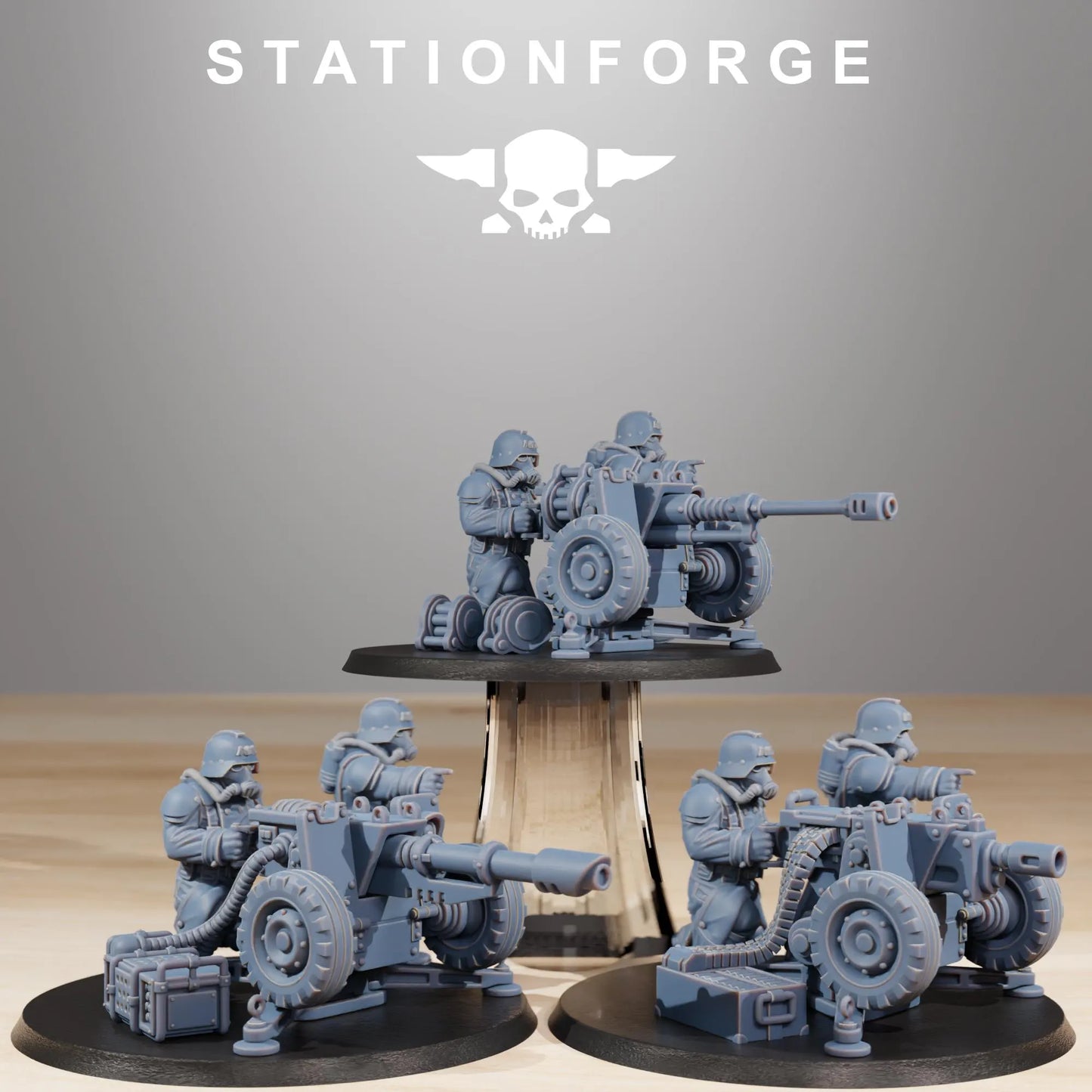 Grim Guard Battle Weapons - Heavy Firepower for the Frontlines | Compatible with W40K/WG/SF