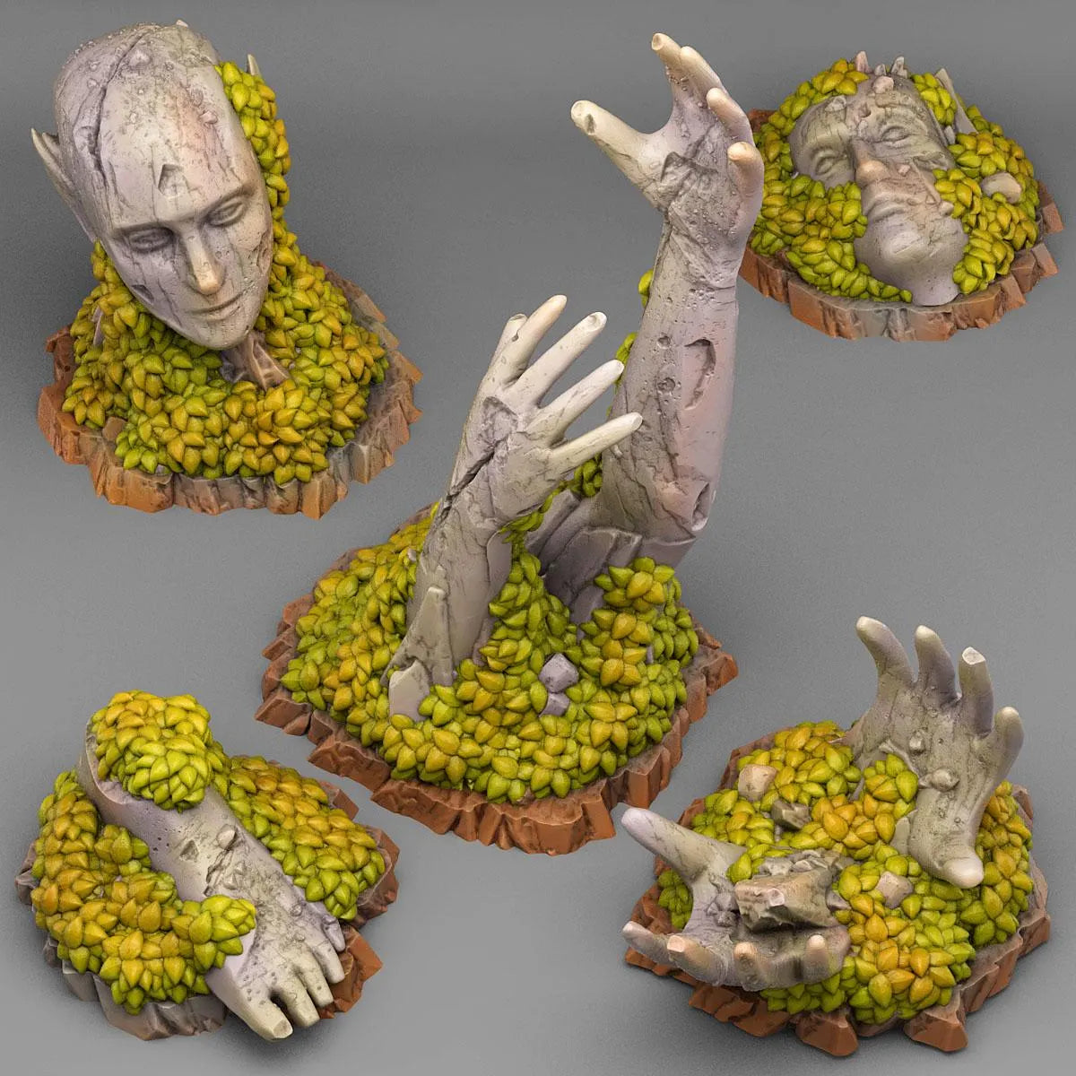 Mystical Relics of a Lost Civilization: Ancient Elven Ruins – Terrain Scatter | 3D Resin Printed DnD (D&D) Pathfinder Miniatures