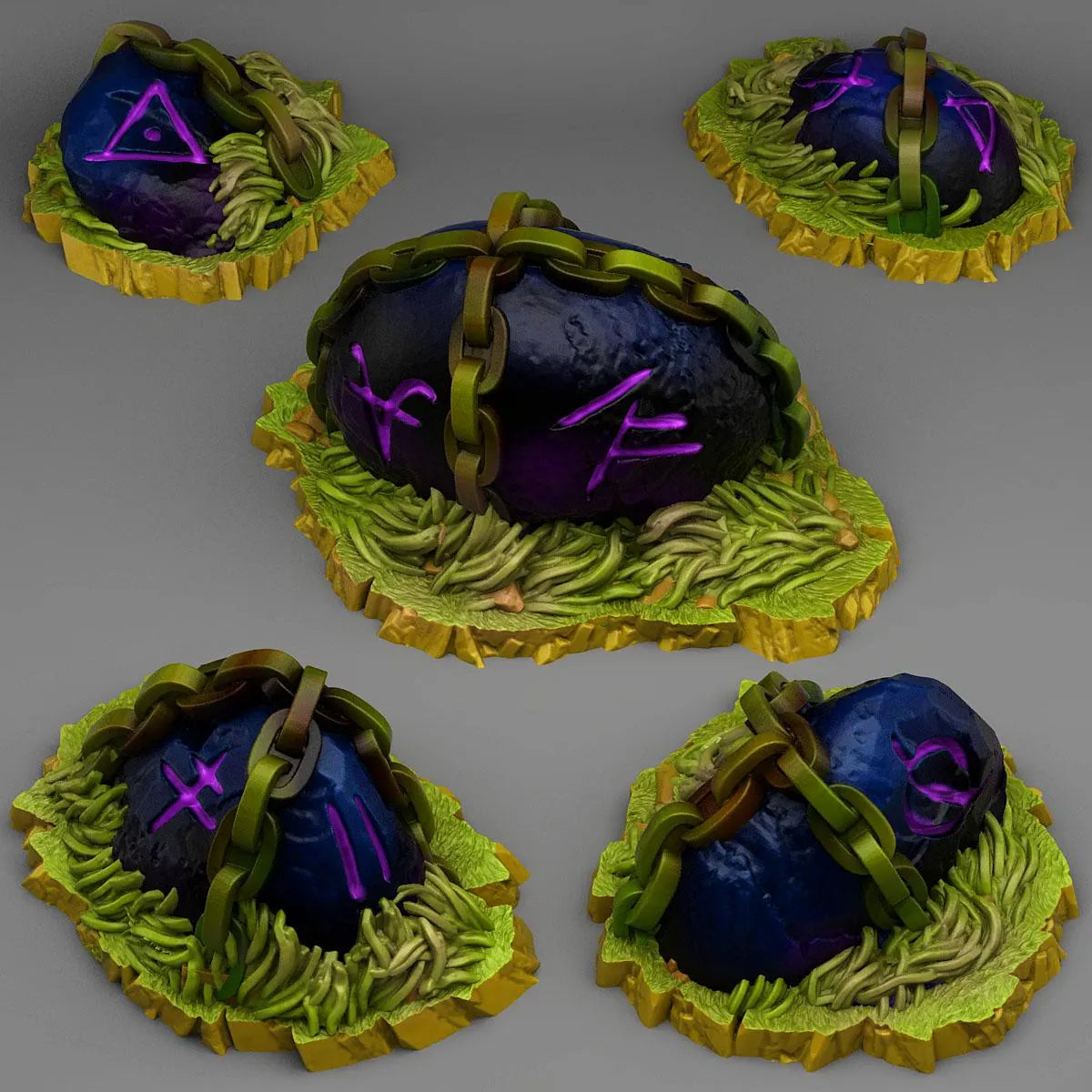 Mysterious & Cursed Artifacts: Dangerous Magic Stones – Mysterious Terrain Scatter | 3D Resin Printed DnD (D&D) Pathfinder Miniatures