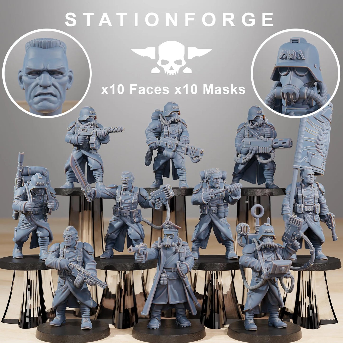 GrimGuard Starter Pack - Complete Army | Compatible with W40K/WG/SF