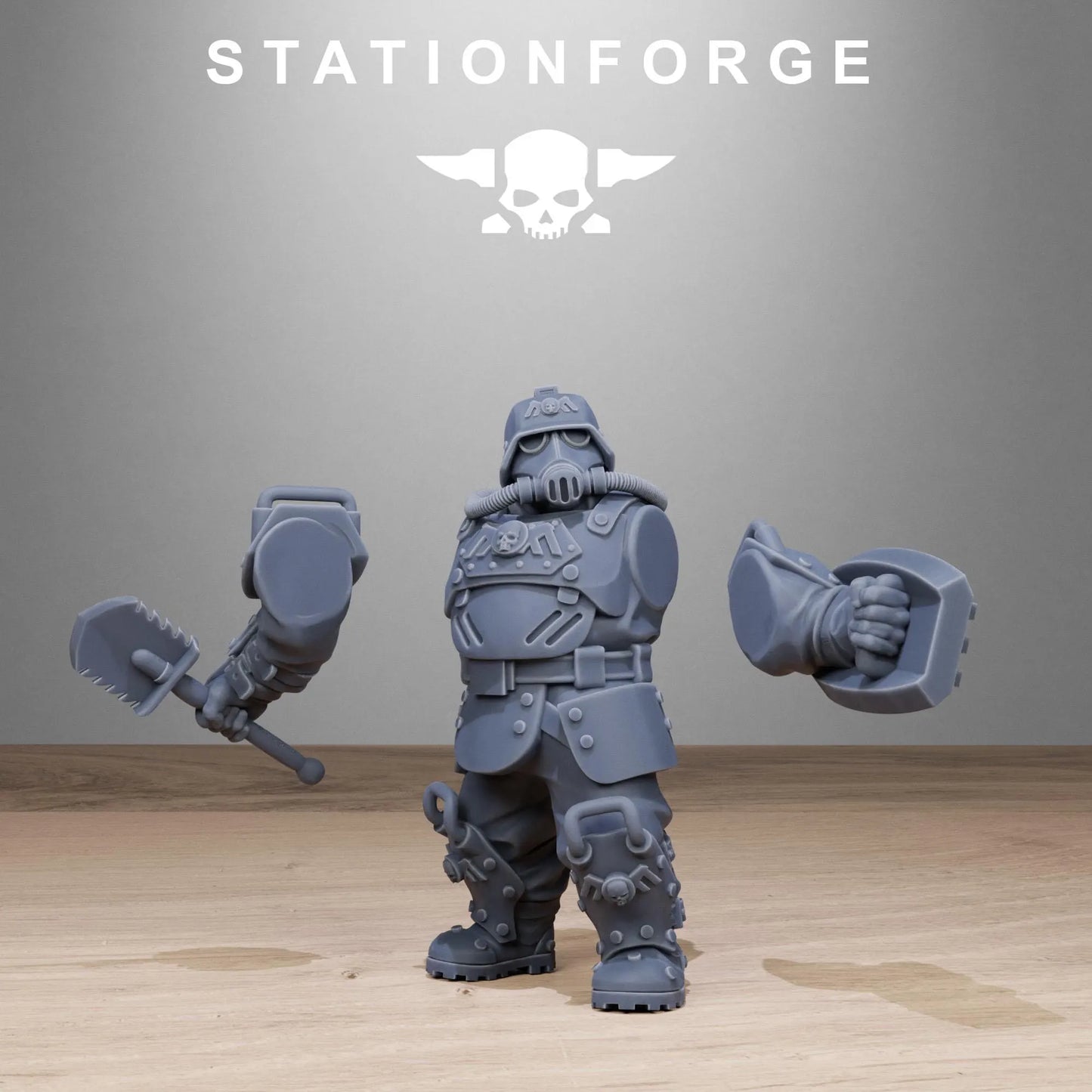 Grim Guard Armored Mutants – Brute Force Reinforcements | Compatible with W40K/WG/SF