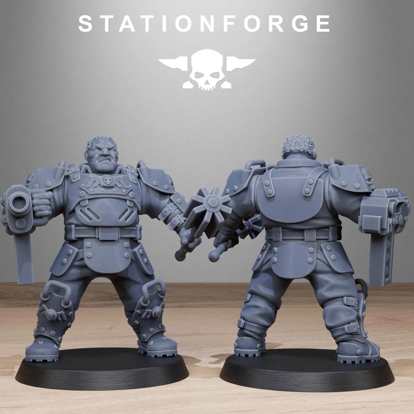 Grim Guard Armored Mutants – Brute Force Reinforcements | Compatible with W40K/WG/SF