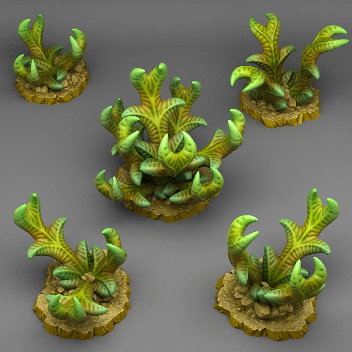 Dangerous Claw Plants - Terrain Scatter | 3D Resin Printed DnD (D&D) Pathfinder Miniatures