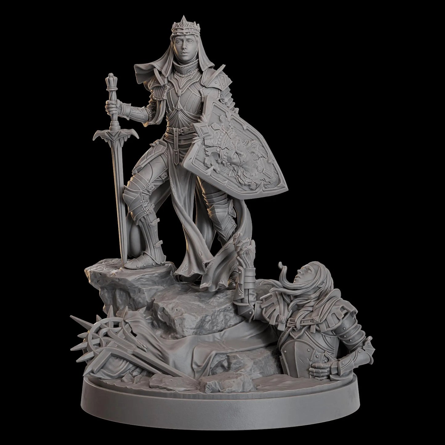Sigrith Andravos, Holy Champion - Malediction | Compatible with Tabletop Wargames