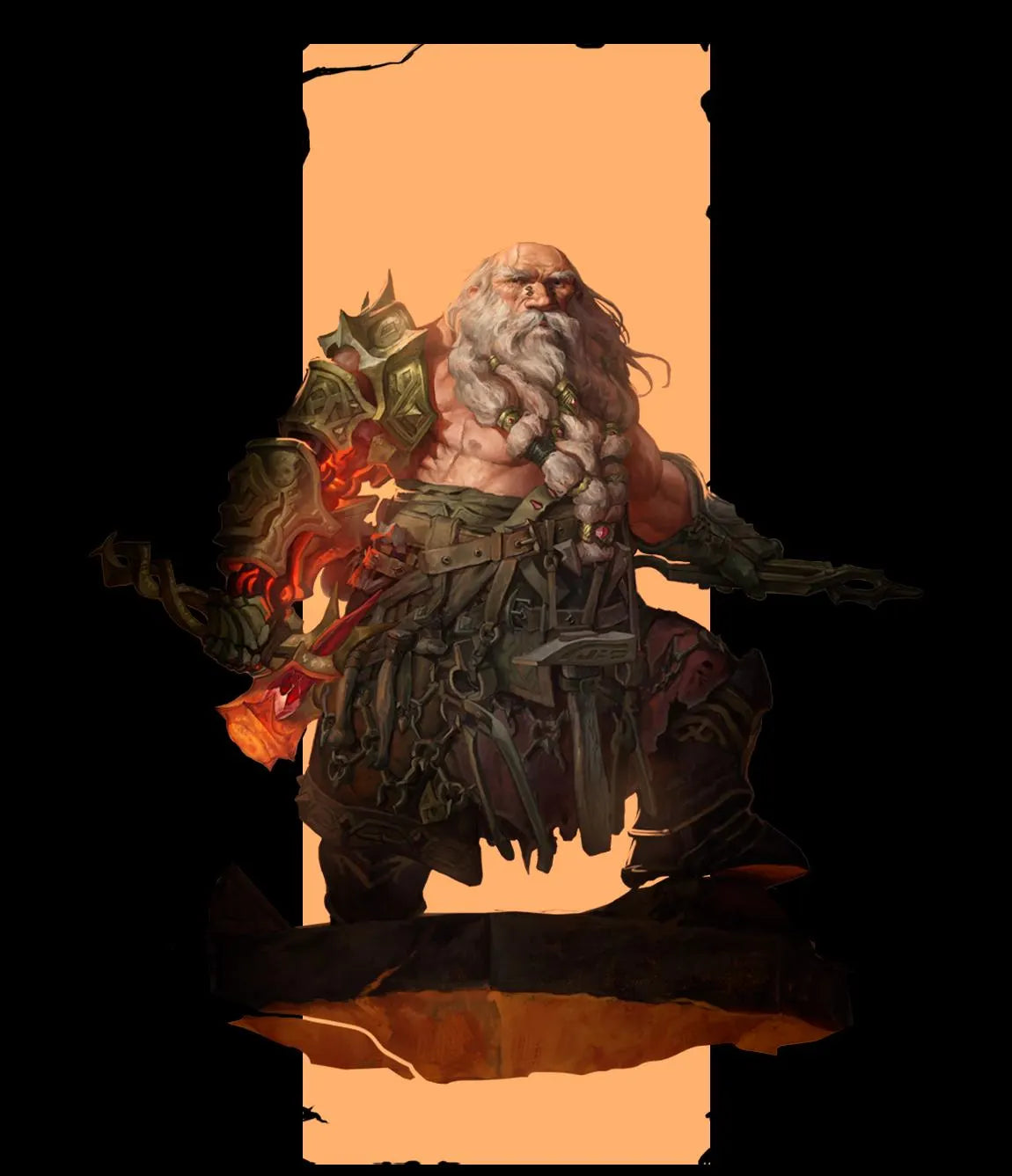 Auric Evenhand, Forge-Willed Warlord - Malediction | Compatible with Tabletop Wargames