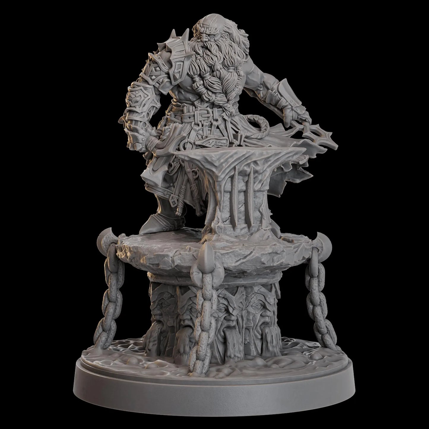 Auric Evenhand, Forge-Willed Warlord - Malediction | Compatible with Tabletop Wargames
