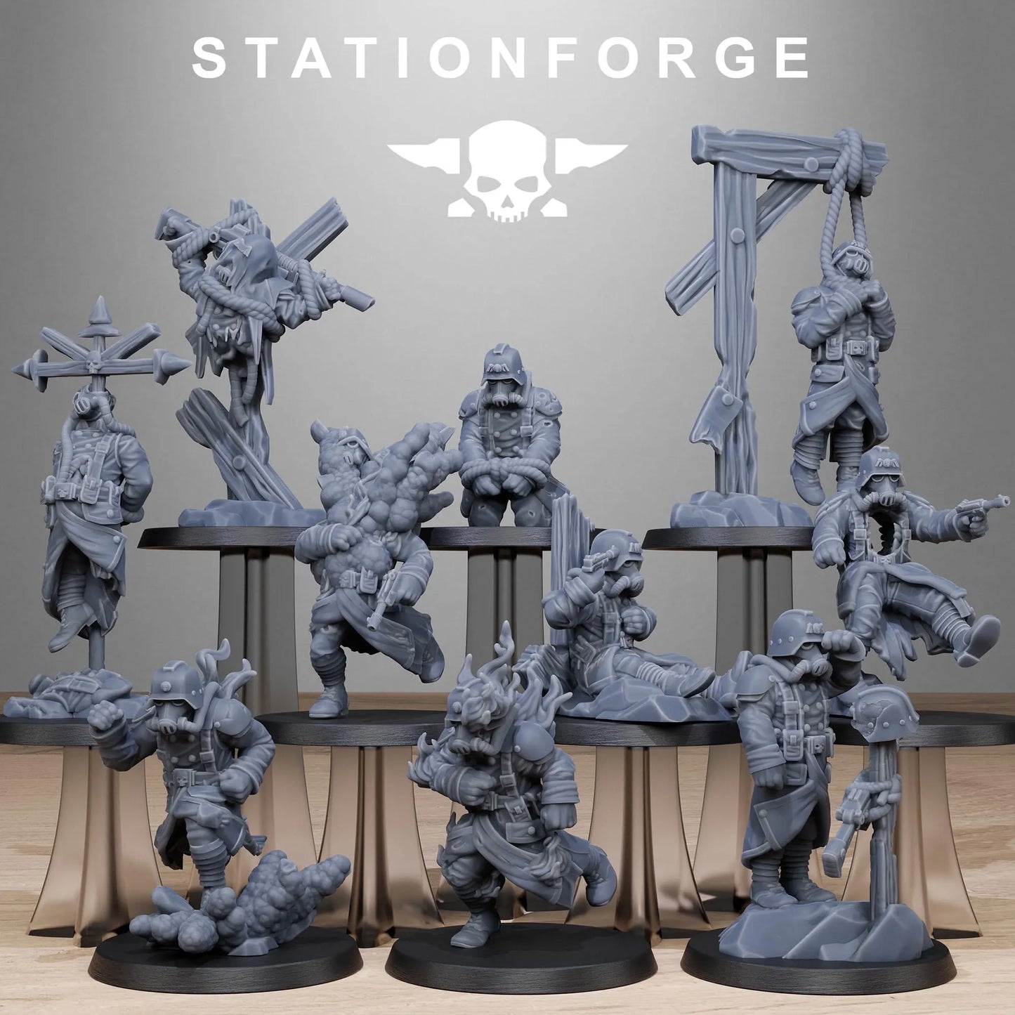 Grim Guard Objective Markers | Compatible with W40K/WG/SF