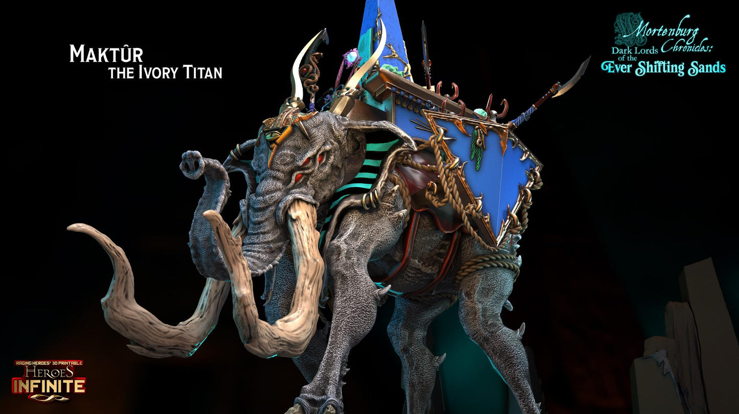 Maktûr, The Ivory Titan - Ever Shifting Sands | Compatible with Tabletop Wargames